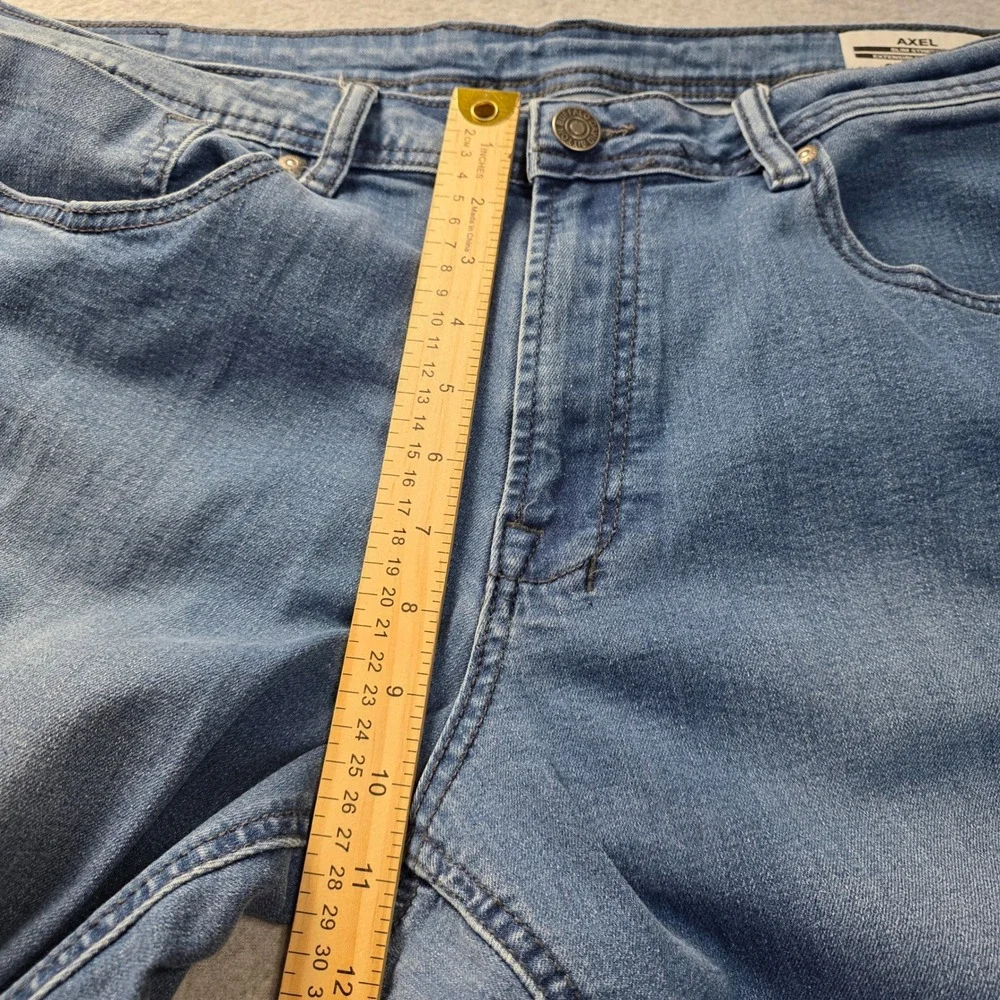 Buffalo David Bitton Axel Slim‎ Stretch Jeans Mens 38x32 Medium Wash Blue Denim